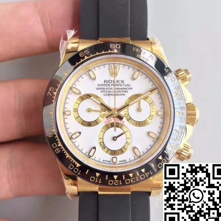 AR Rolex White Factory Dial Daytona Cosmograph 116518LN 0910
